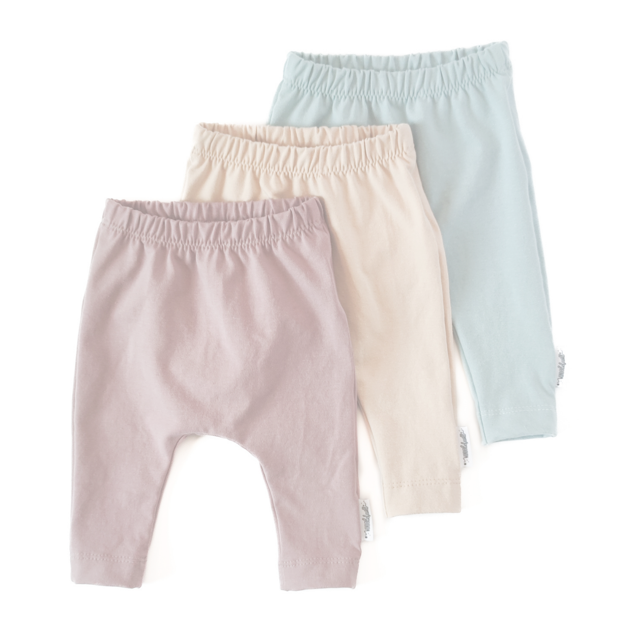 Leggings für Babys in rosa, beige und blau