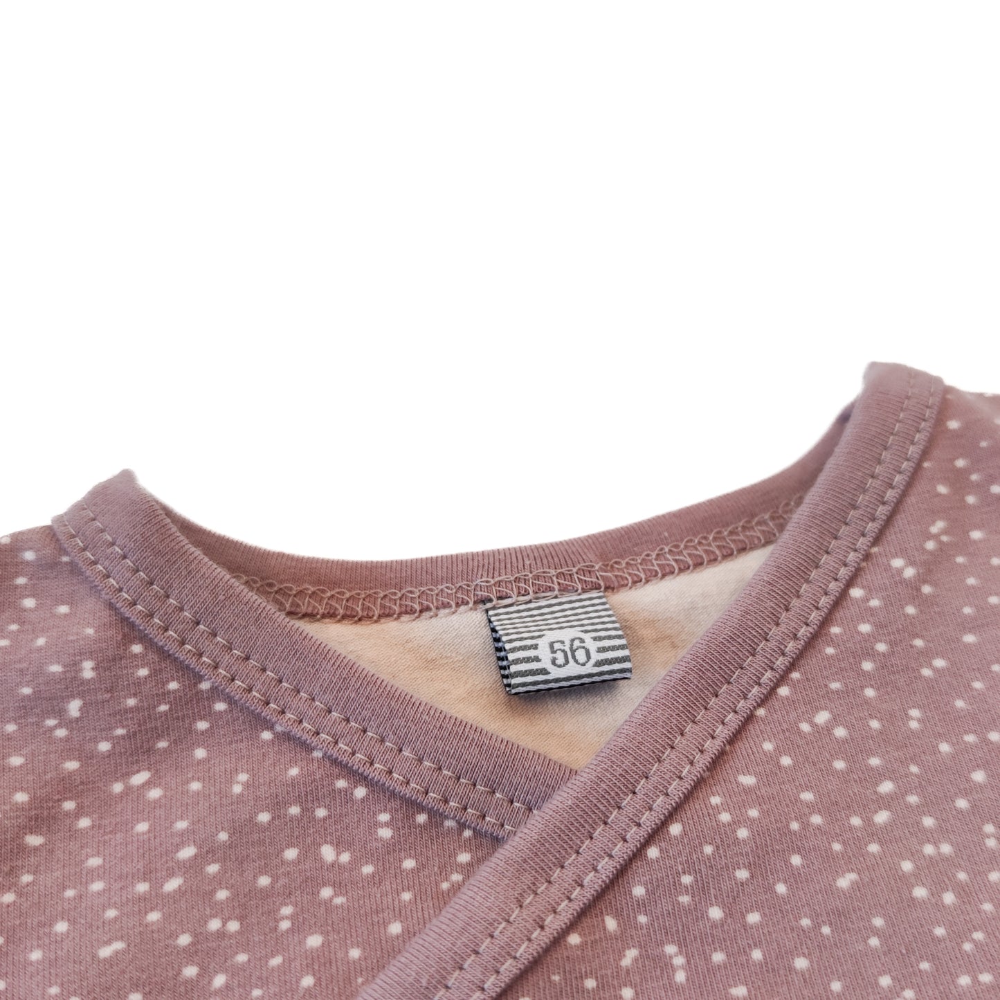 Wickelshirt "Seelchen" in Rosentau mit Pünktchen