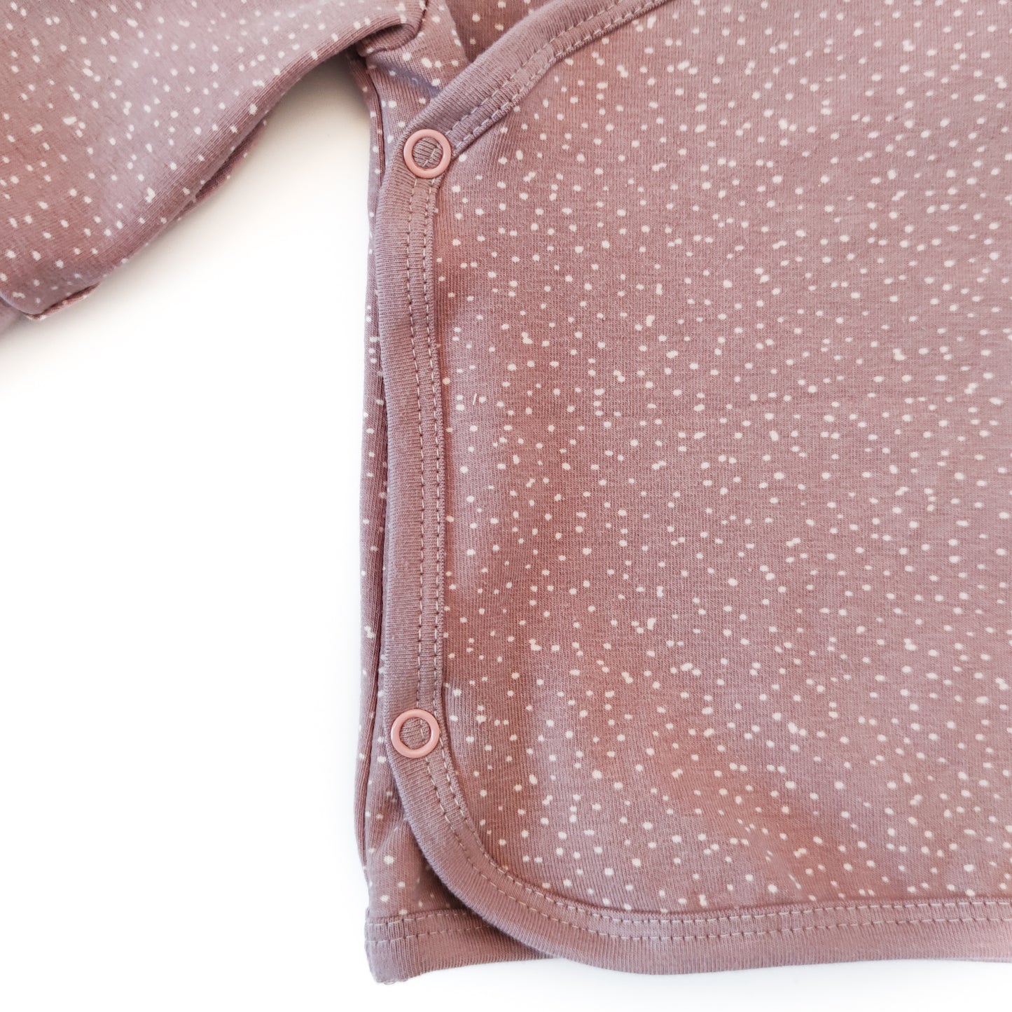 Wickelshirt "Seelchen" in Rosentau mit Pünktchen