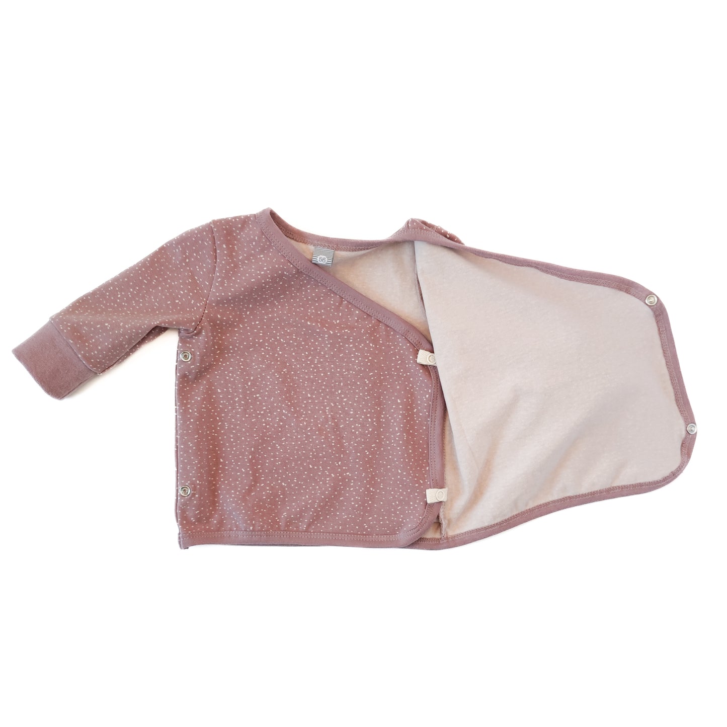 Wickelshirt "Seelchen" in Rosentau mit Pünktchen