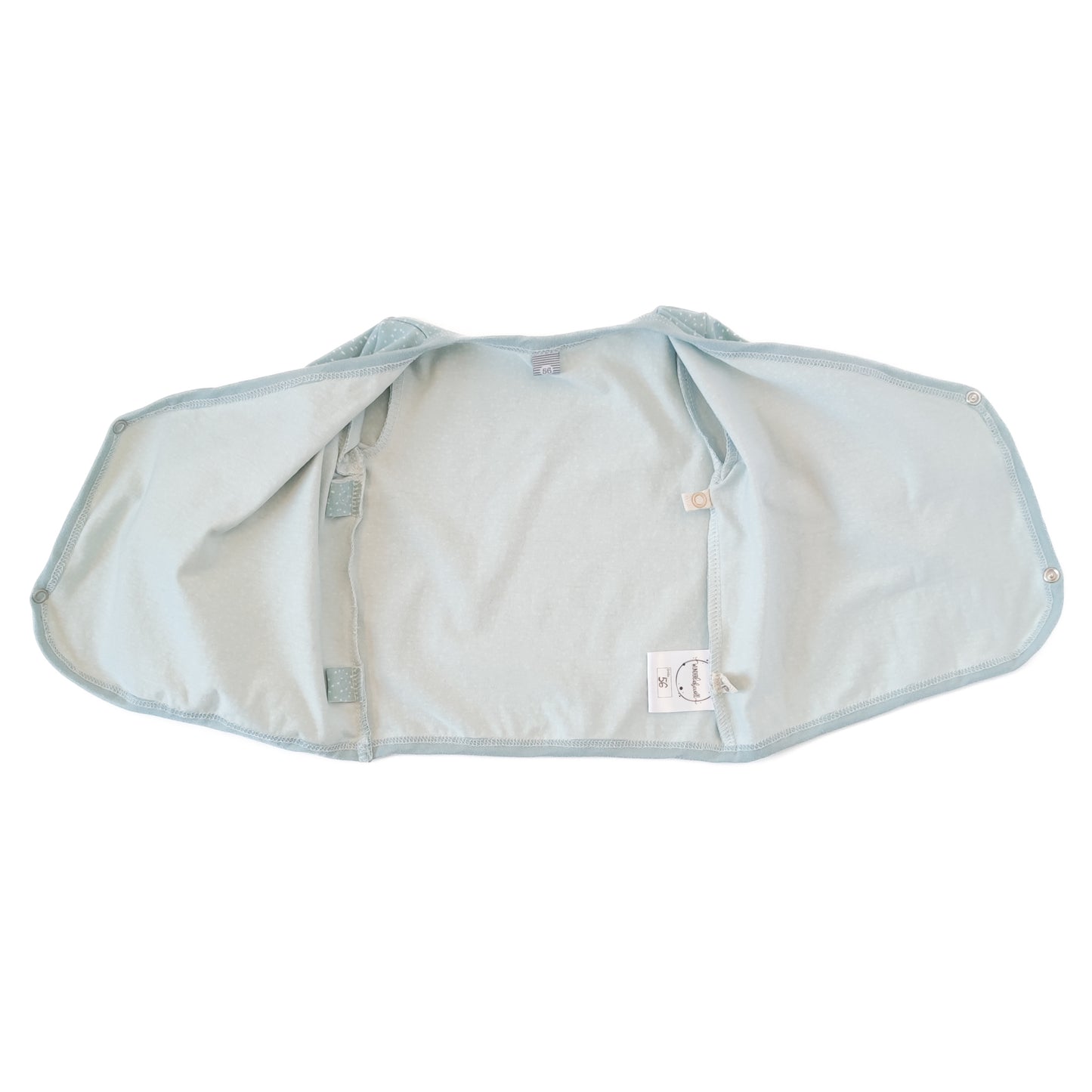 Wickelshirt "Seelchen" in Nordhauch mit Pünktchen