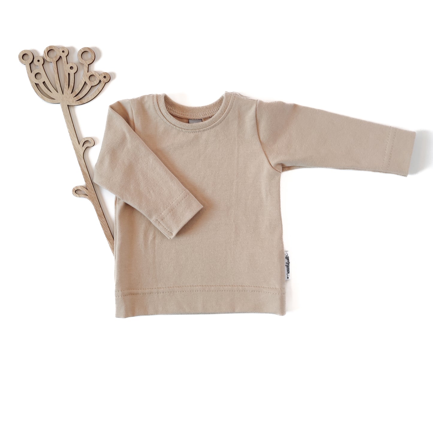 Shirt "Knöpfchen" in Sandlicht