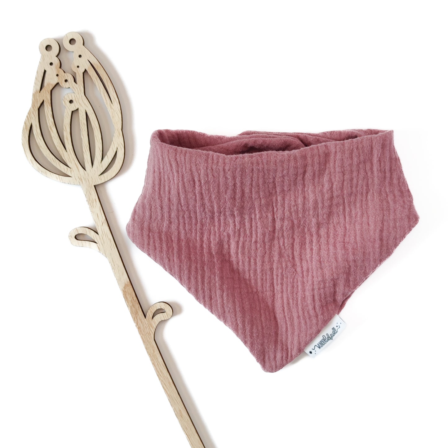 Halstuch "Knospe" in Rosentau