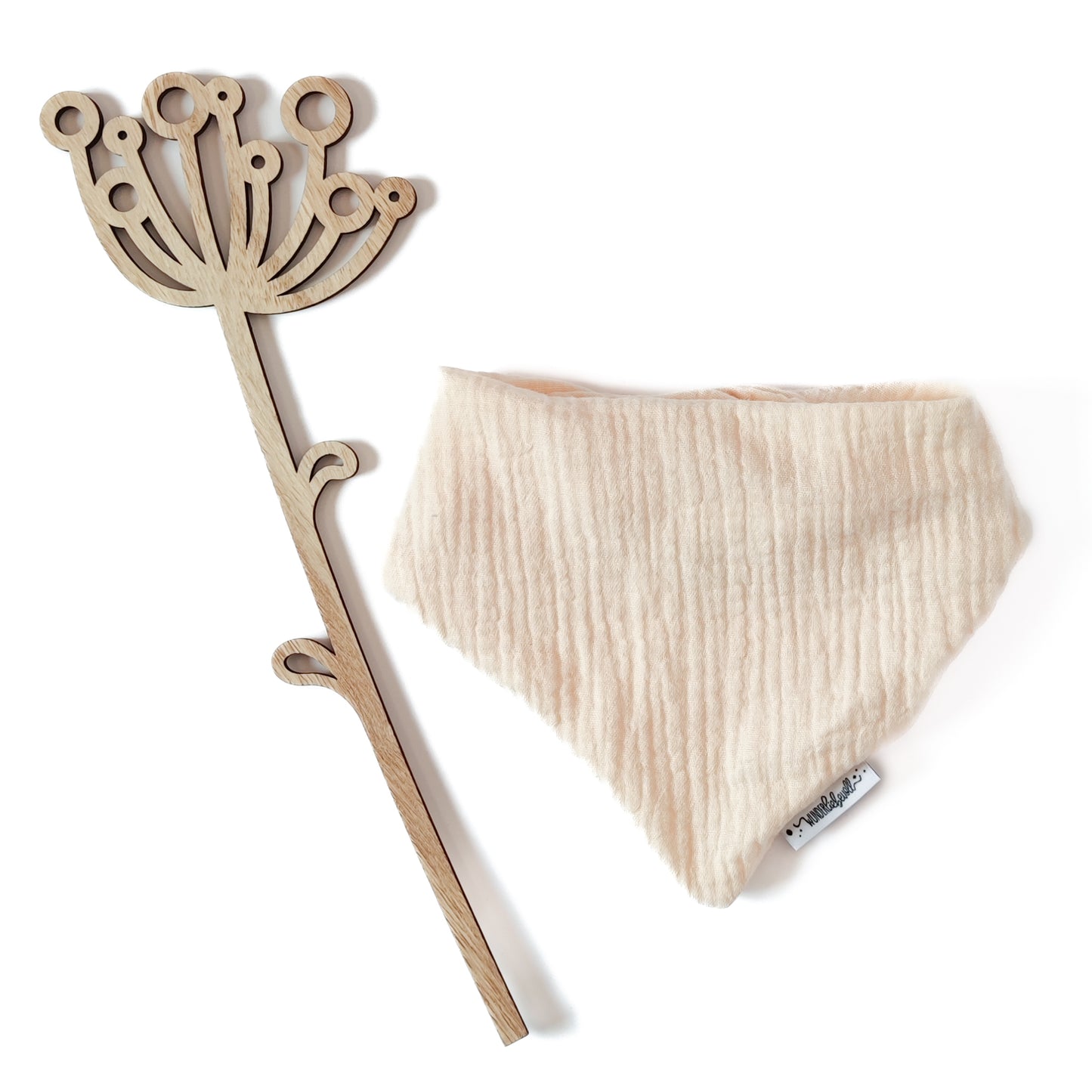 Halstuch "Knospe" in Sandlicht