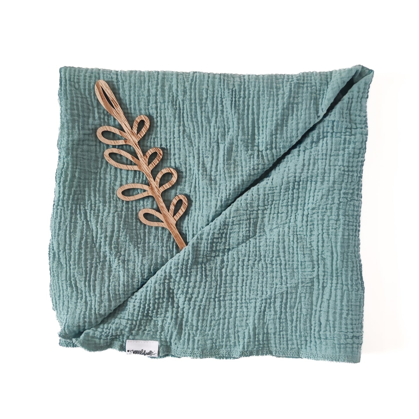 Musselin-Dreieckstuch "Blüte" in Nordhauch