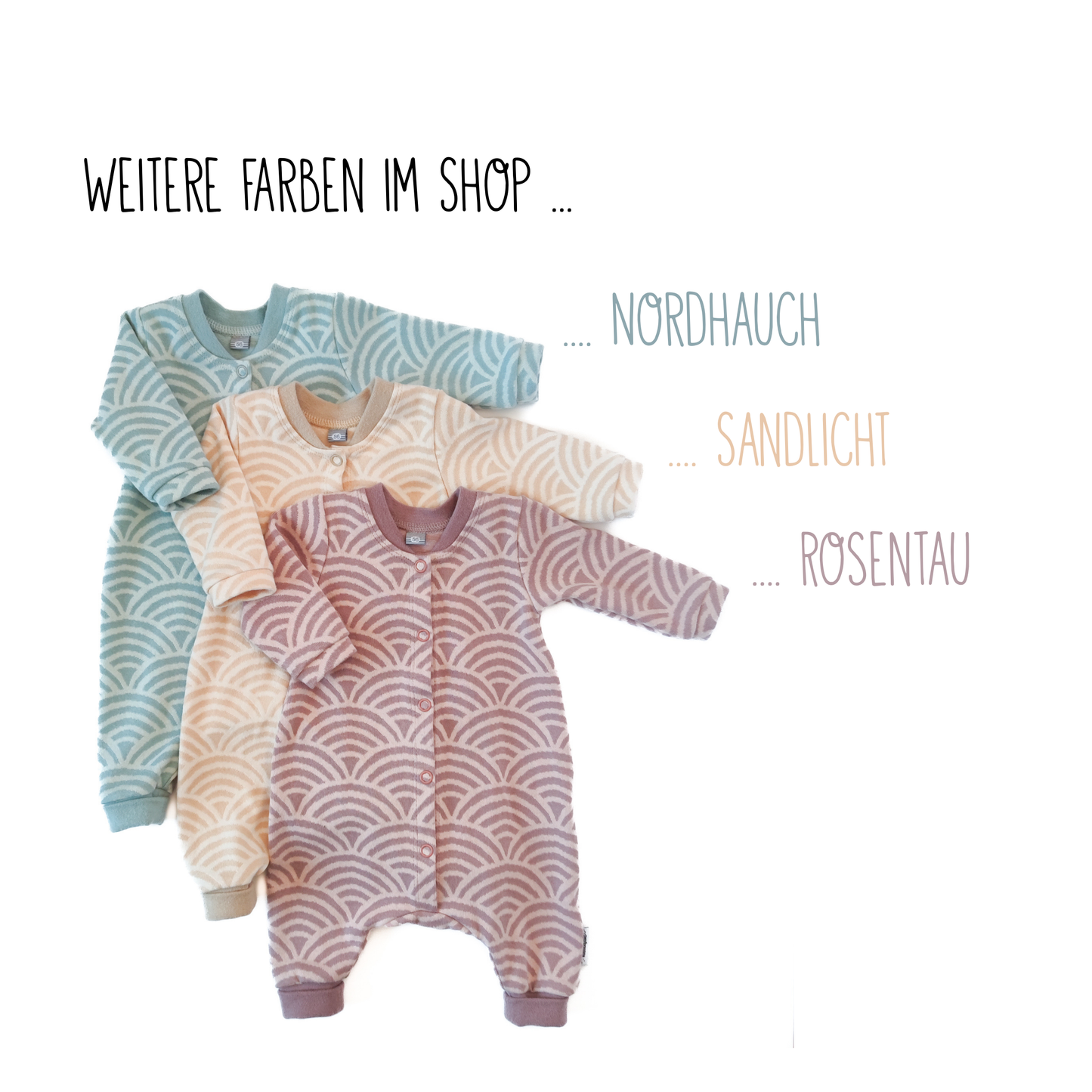 Strampler "Wellenkind" in Sandlicht
