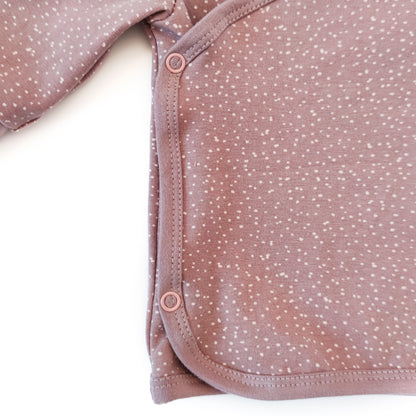 Wickelshirt "Seelchen" in Rosentau mit Pünktchen
