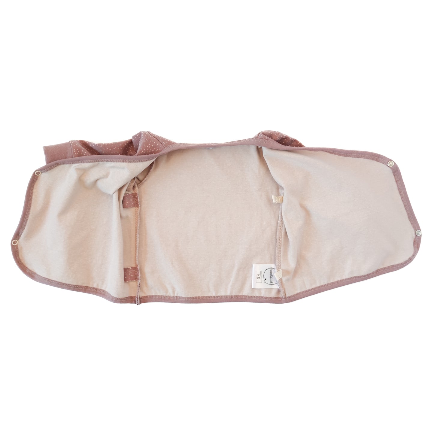 Wickelshirt "Seelchen" in Rosentau mit Pünktchen