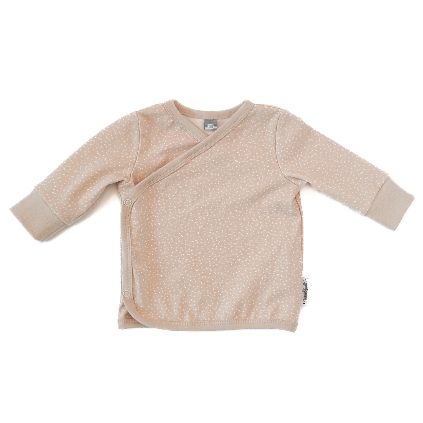 Wickelshirt "Seelchen" in Sandlicht mit Pünktchen