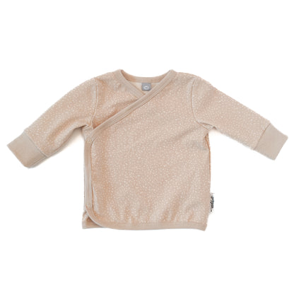 Wickelshirt "Seelchen" in Sandlicht mit Pünktchen