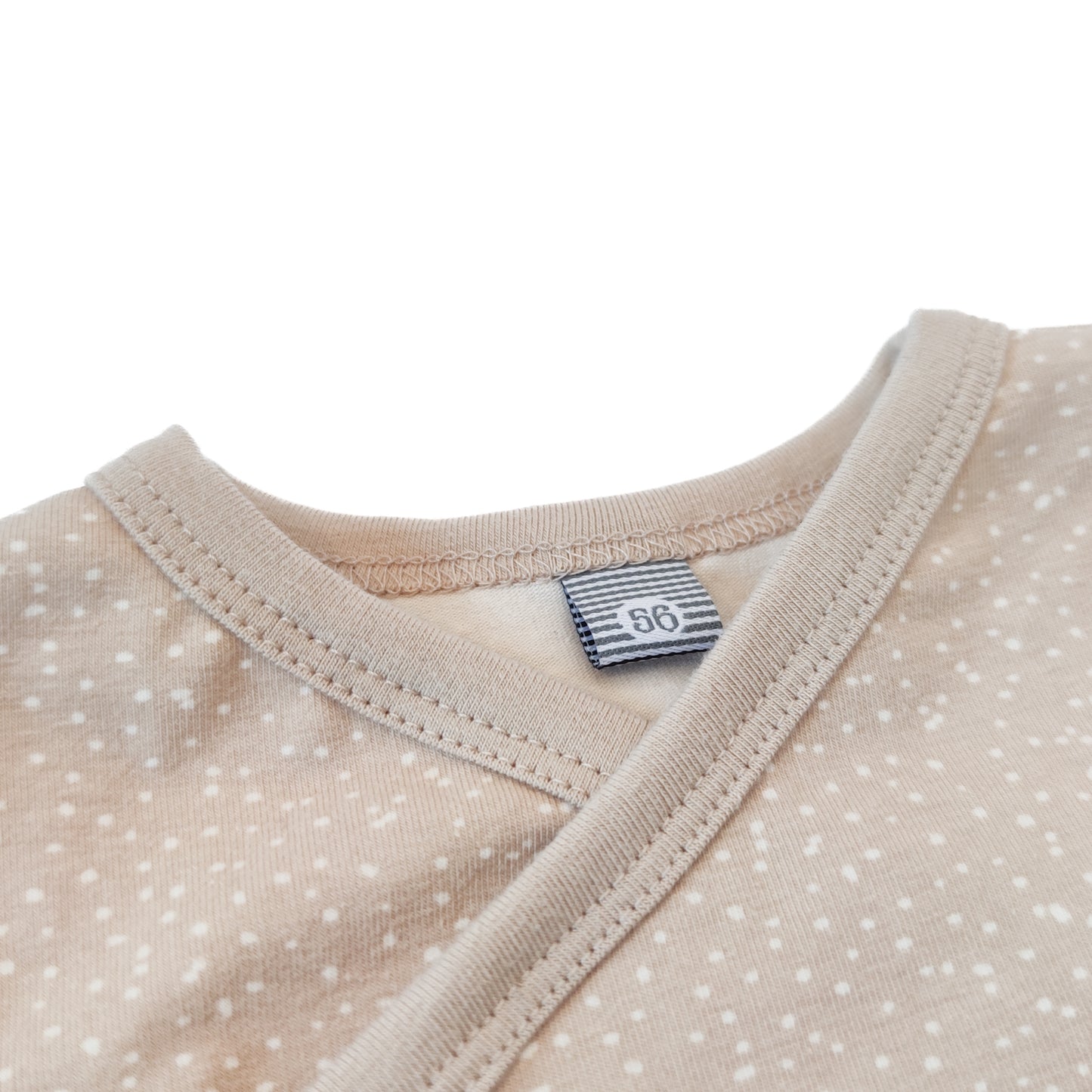 Wickelshirt "Seelchen" in Sandlicht mit Pünktchen