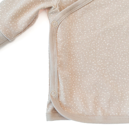 Wickelshirt "Seelchen" in Sandlicht mit Pünktchen