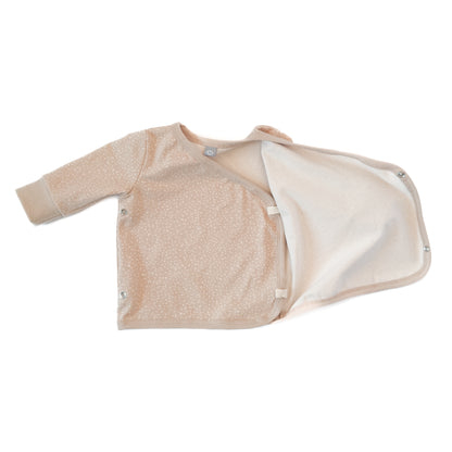 Wickelshirt "Seelchen" in Sandlicht mit Pünktchen