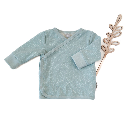 Wickelshirt "Seelchen" in Nordhauch mit Pünktchen