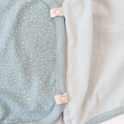 Wickelshirt "Seelchen" in Nordhauch mit Pünktchen