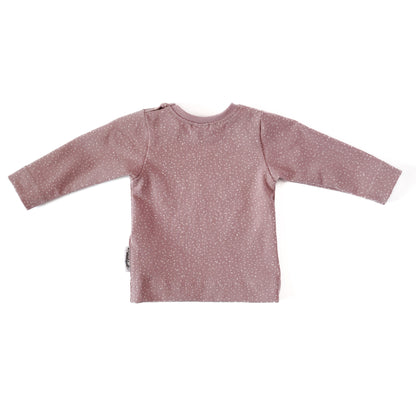 Shirt "Knöpfchen" in Rosentau mit Pünktchen