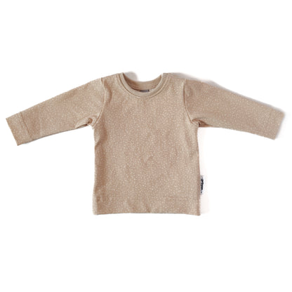Shirt "Knöpfchen" in Sandlicht mit Pünktchen