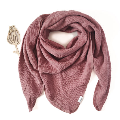 XXL-Tuch "Umarmung" in Rosentau