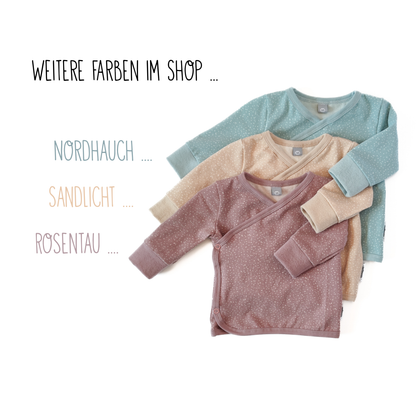 Wickelshirt "Seelchen" in Nordhauch mit Pünktchen