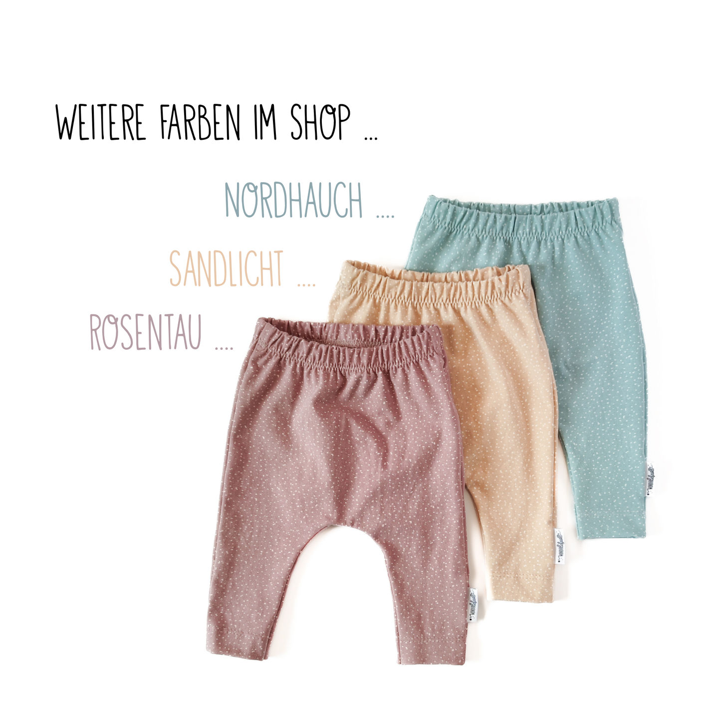 Leggings "Lichtspiel" in Sandlicht mit Pünktchen